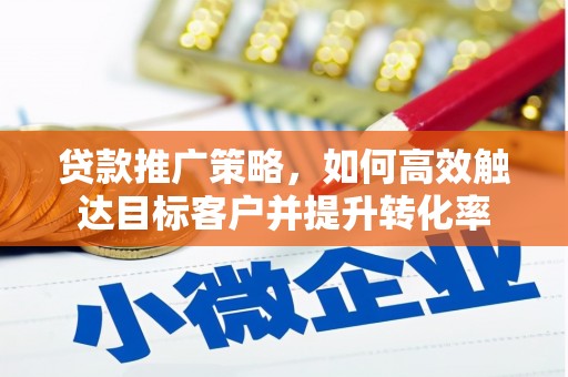 柳北贷款推广策略，如何高效触达目标客户并提升转化率