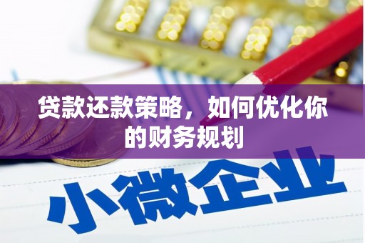 柳北贷款还款策略，如何优化你的财务规划